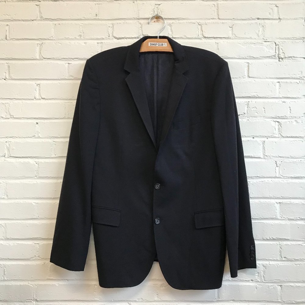 HUGO BOSS red label virgin wool blazer two button navy